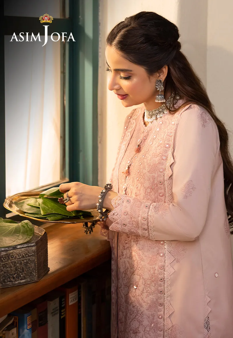 Asim Jofa Shadow Work Lawn Silk Collection – AJSW-07
