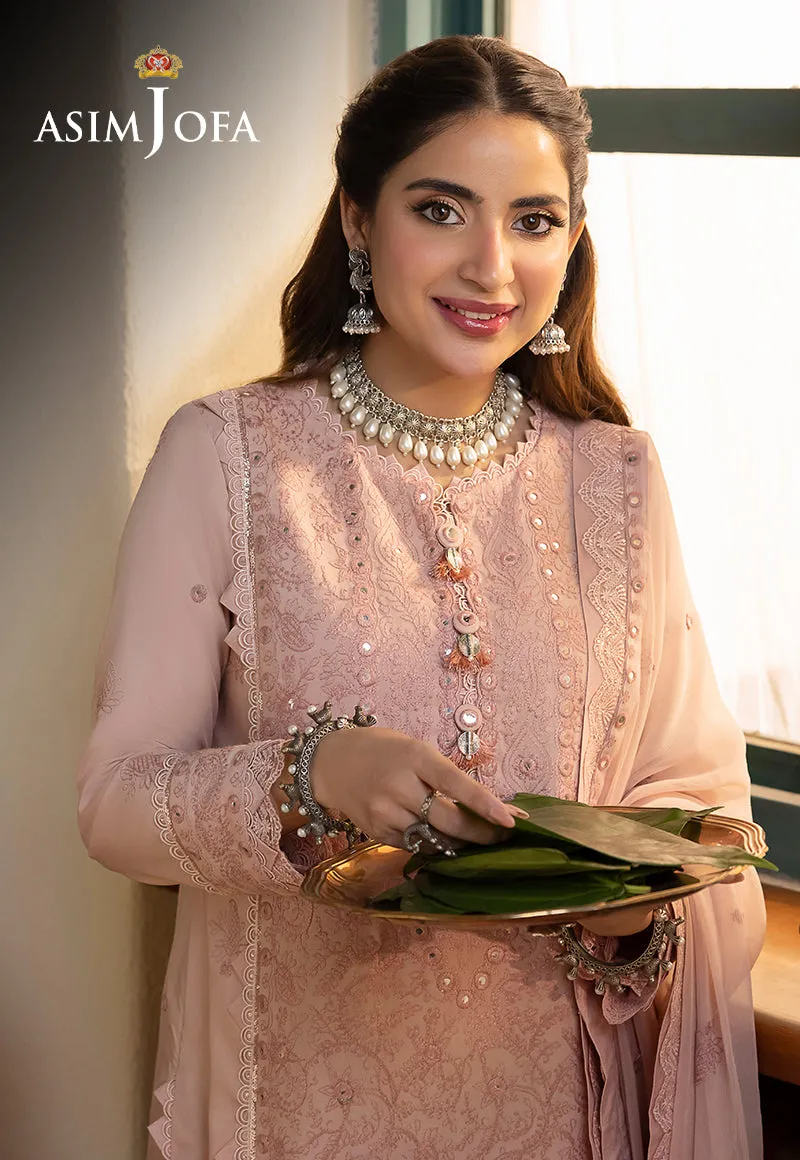 Asim Jofa Shadow Work Lawn Silk Collection – AJSW-07
