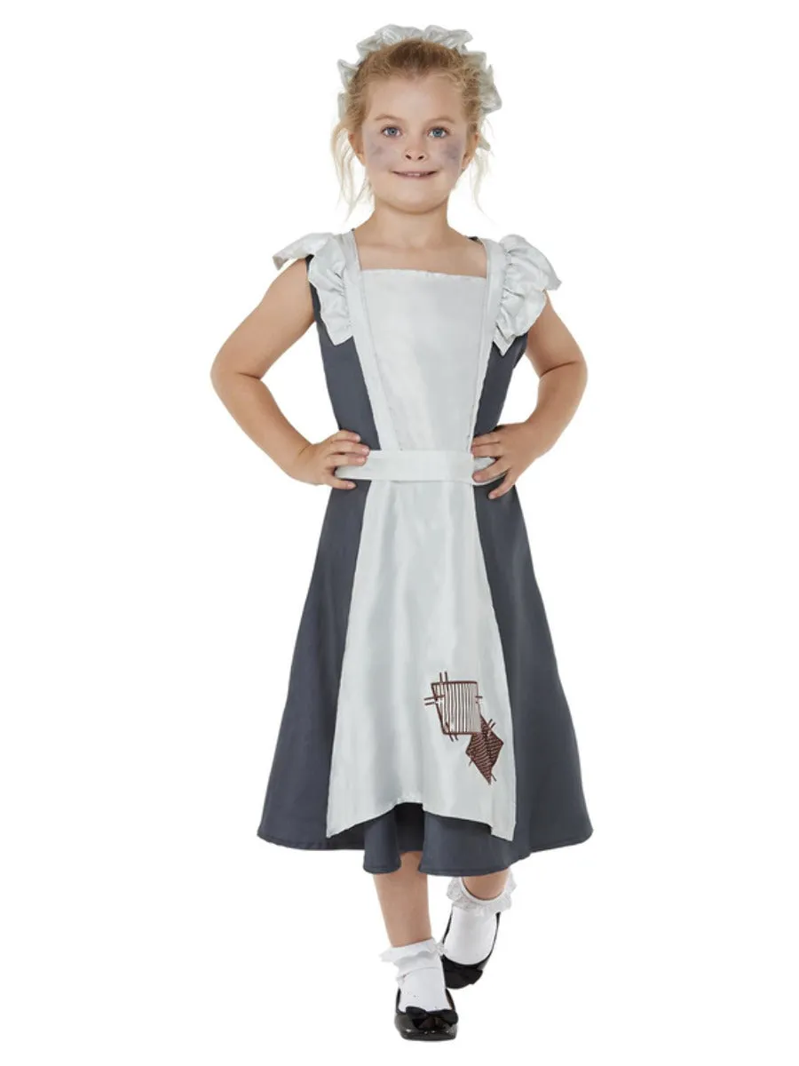 Child's Victorian Poor Maid Girl Costume