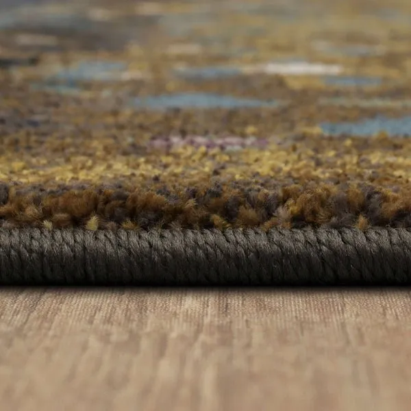 Stylish Enigma Collection 90970, 20047 Desert Inspired Torrent Pattern Area Rug