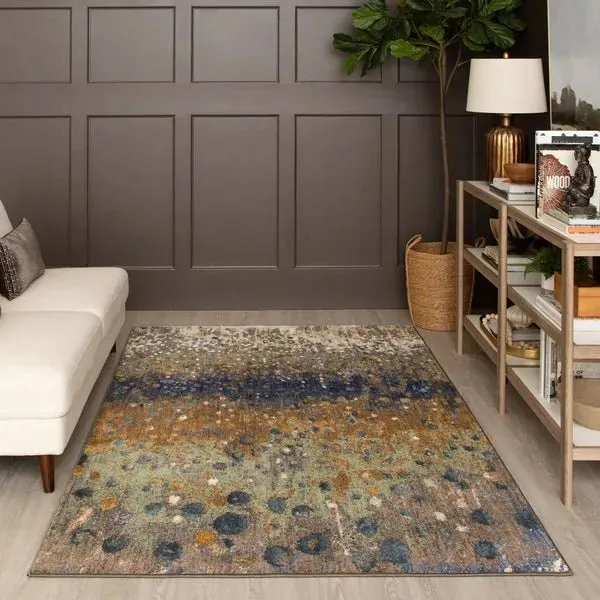 Stylish Enigma Collection 90970, 20047 Desert Inspired Torrent Pattern Area Rug
