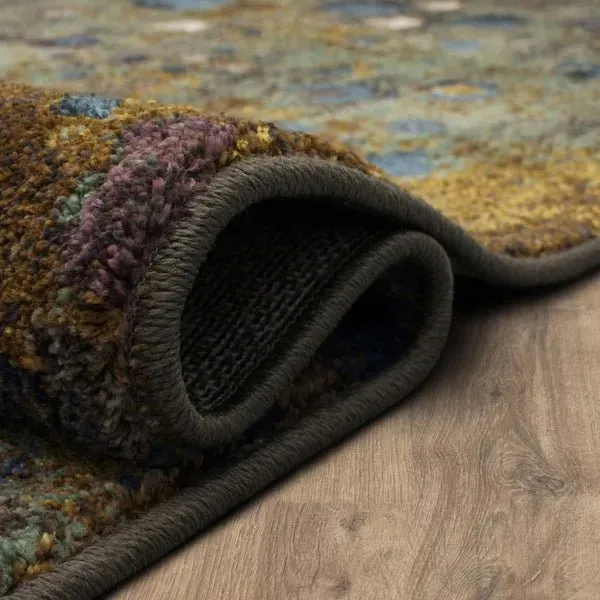Stylish Enigma Collection 90970, 20047 Desert Inspired Torrent Pattern Area Rug