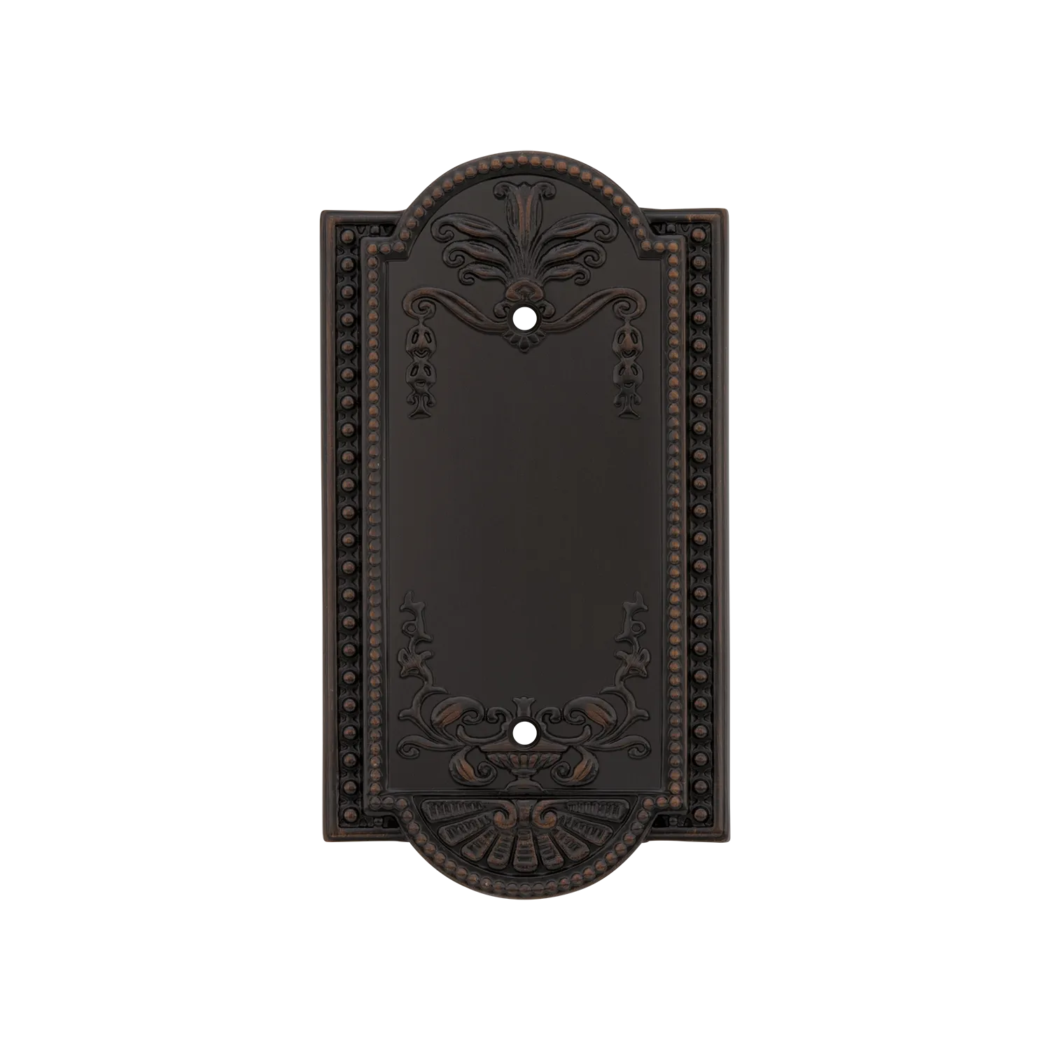 Meadows Switch Plate with Blank Cover in Timeless Bronze