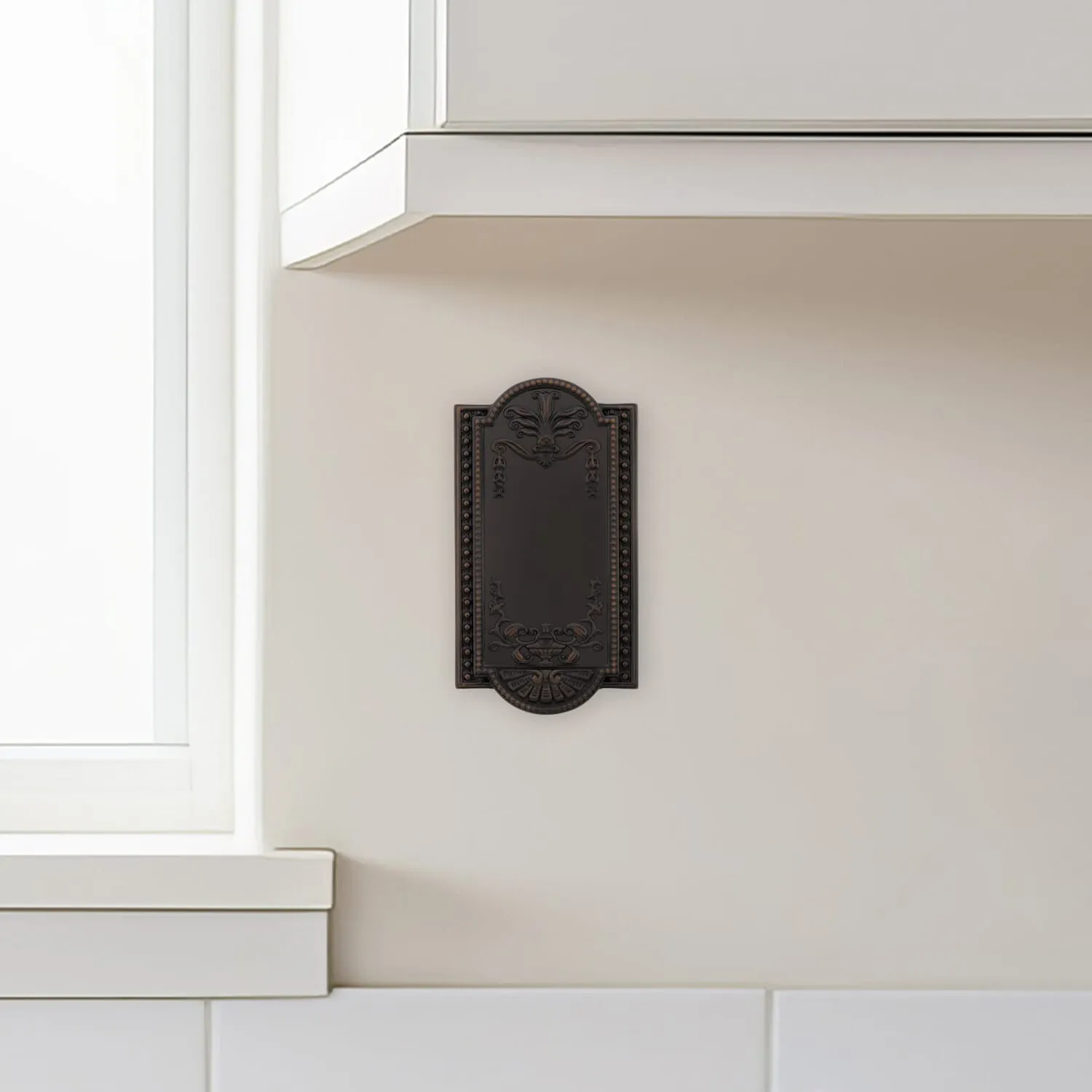 Meadows Switch Plate with Blank Cover in Timeless Bronze