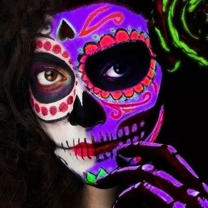 Moon Glow UV Day of the Dead Sugar Skull Boxset