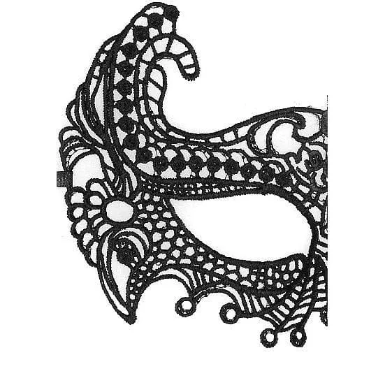 Ouch! Lace Eye-Mask Empress Black