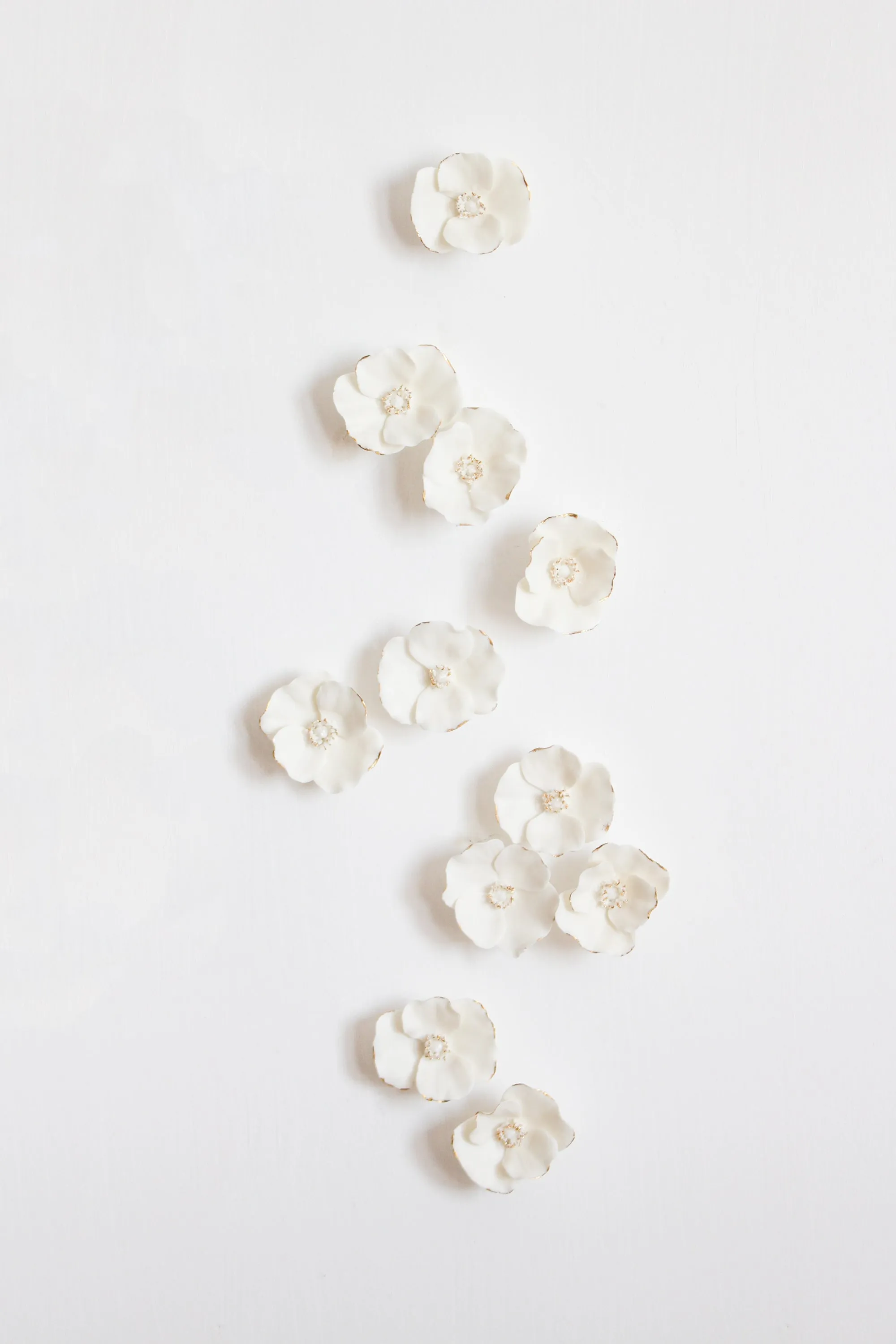 White & Gold Poppies