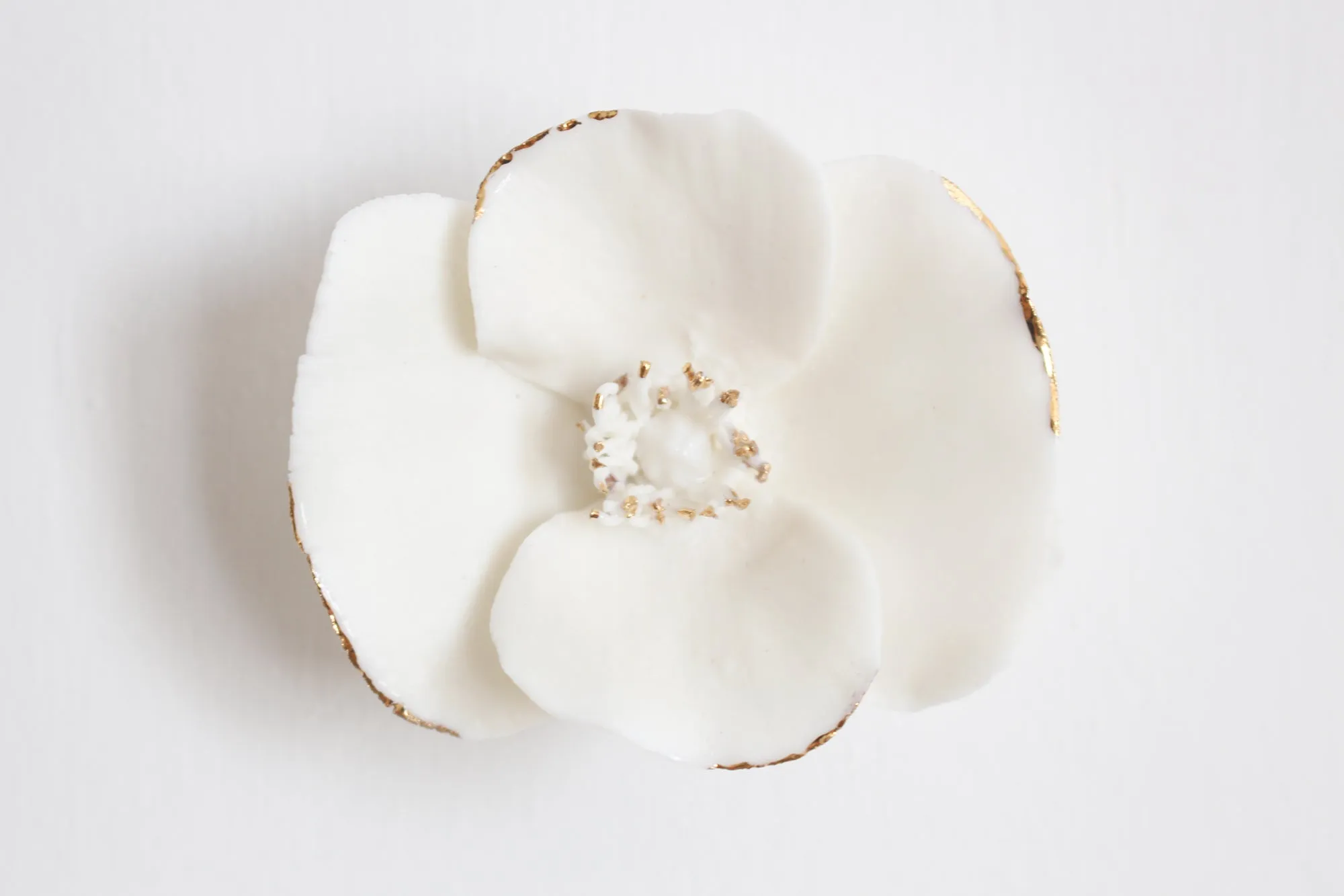 White & Gold Poppies